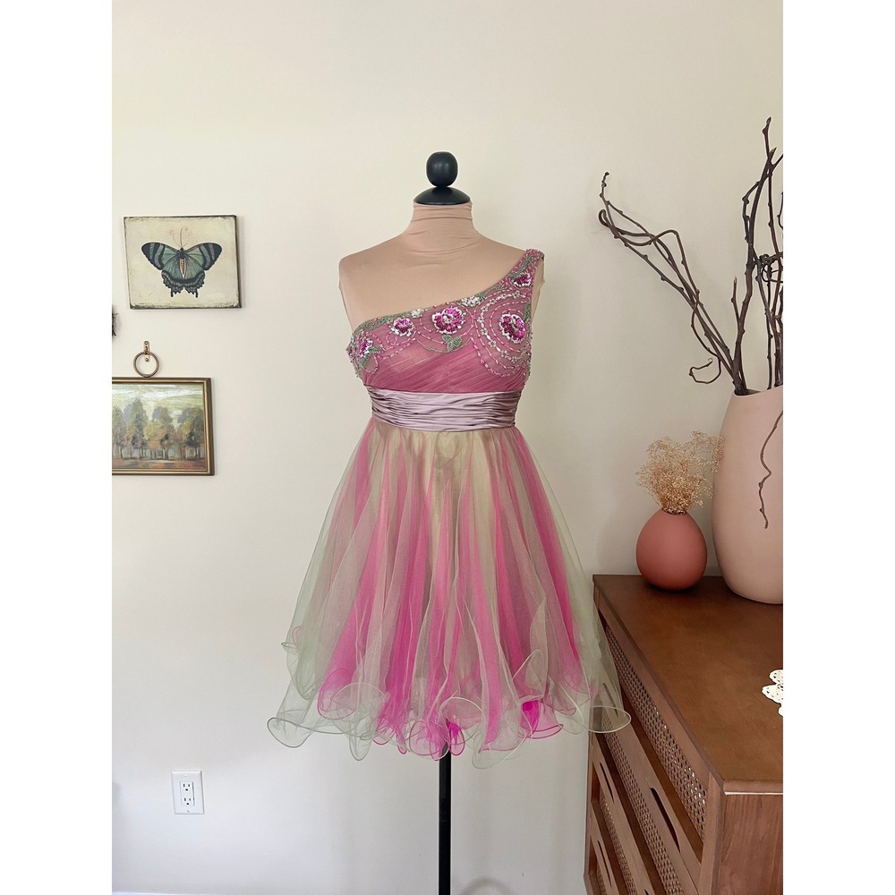 Vintage Cinderella Y2K Beaded Fairy Dress